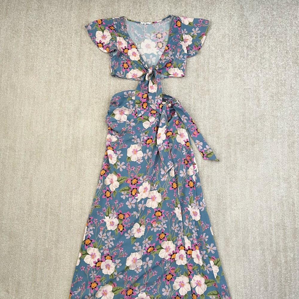 Tularosa Floral Skirt Set Cascade Crop Top Bayshore Maxi Skirt XXS Boho Resort